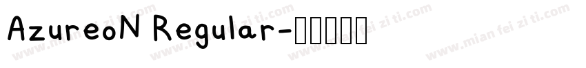 AzureoN Regular字体转换